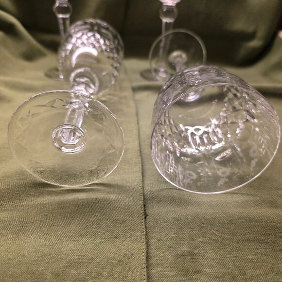 set of 2 Rogaska Crystal Gallia Vintage 9 1/4" Water Goblets Original Owner - Picture 4 of 10